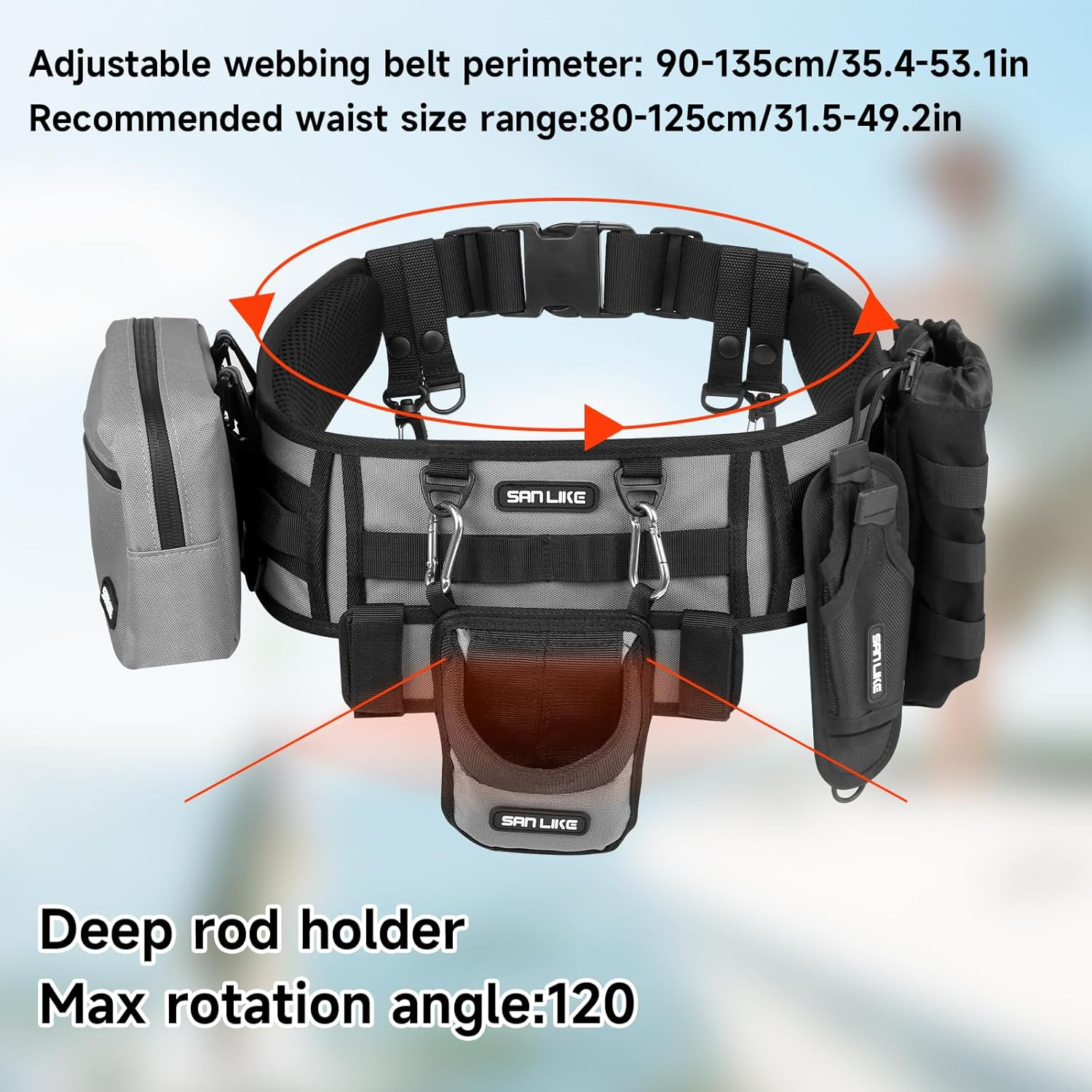 SANLIKE Fishing Belt Rod Holde - огляд і ціна Fishing Belt