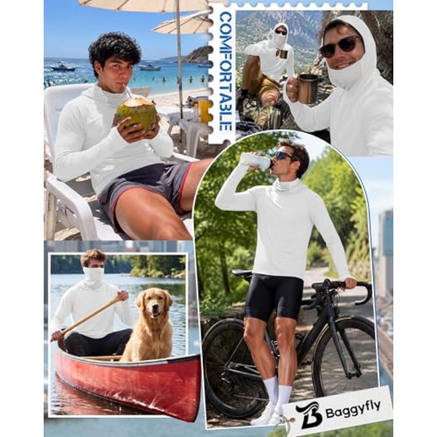 Men's UPF 50+ Sun Protection H - огляд і ціна Fishing Hoodie