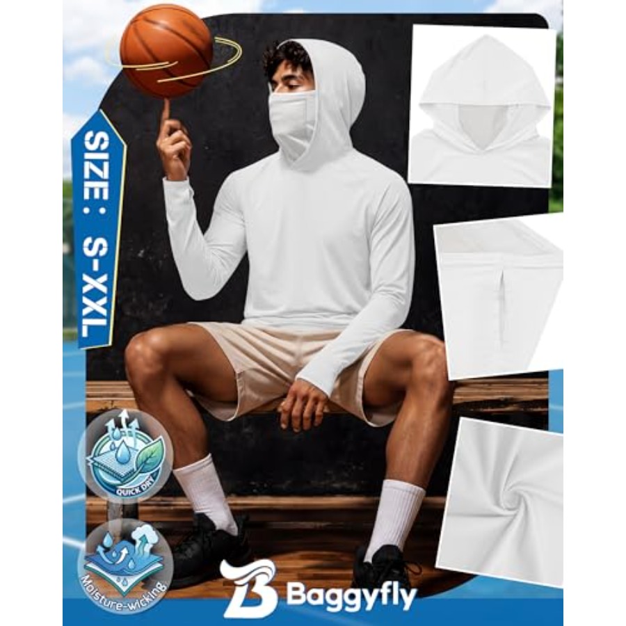 Men's UPF 50+ Sun Protection H - огляд і ціна Fishing Hoodie