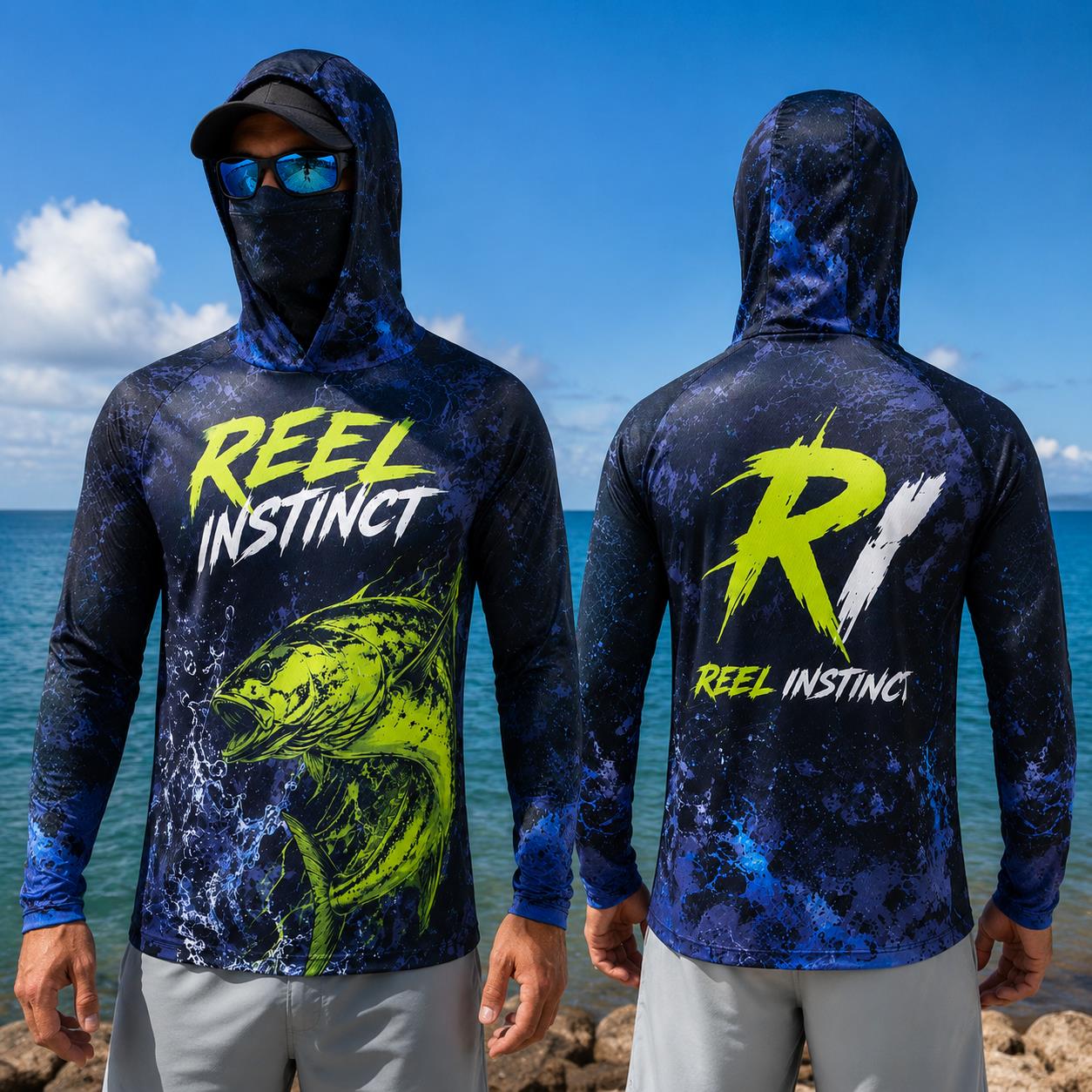 Fishing Hoodie Shirt Men Long  - огляд і ціна Fishing Hoodie