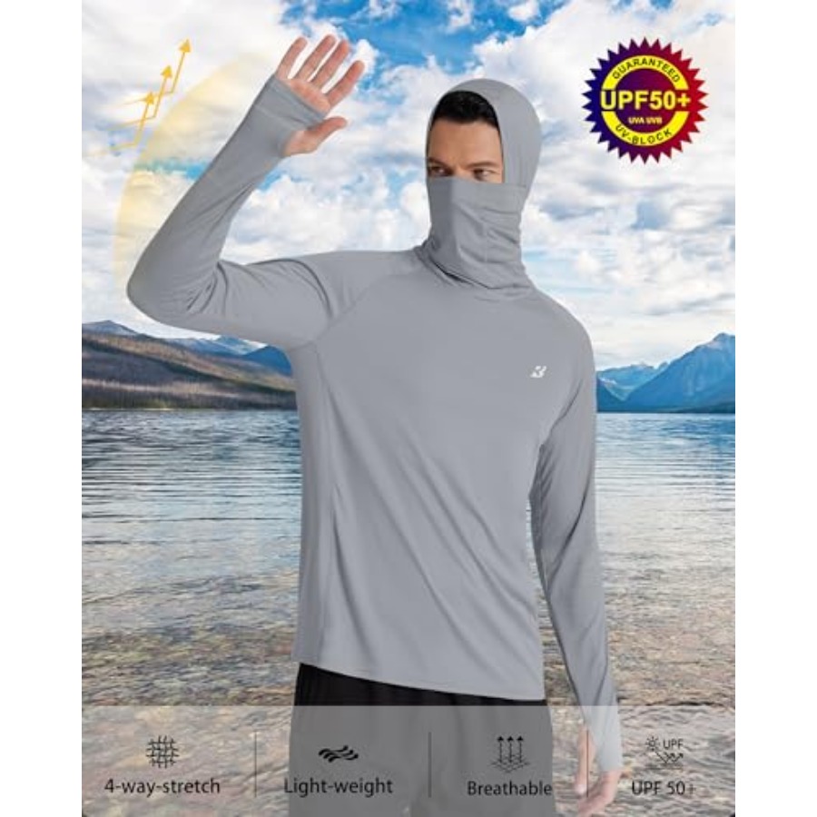 Roadbox UPF 50+ Men's Hooded F - огляд і ціна Fishing Shirt Uv Protection