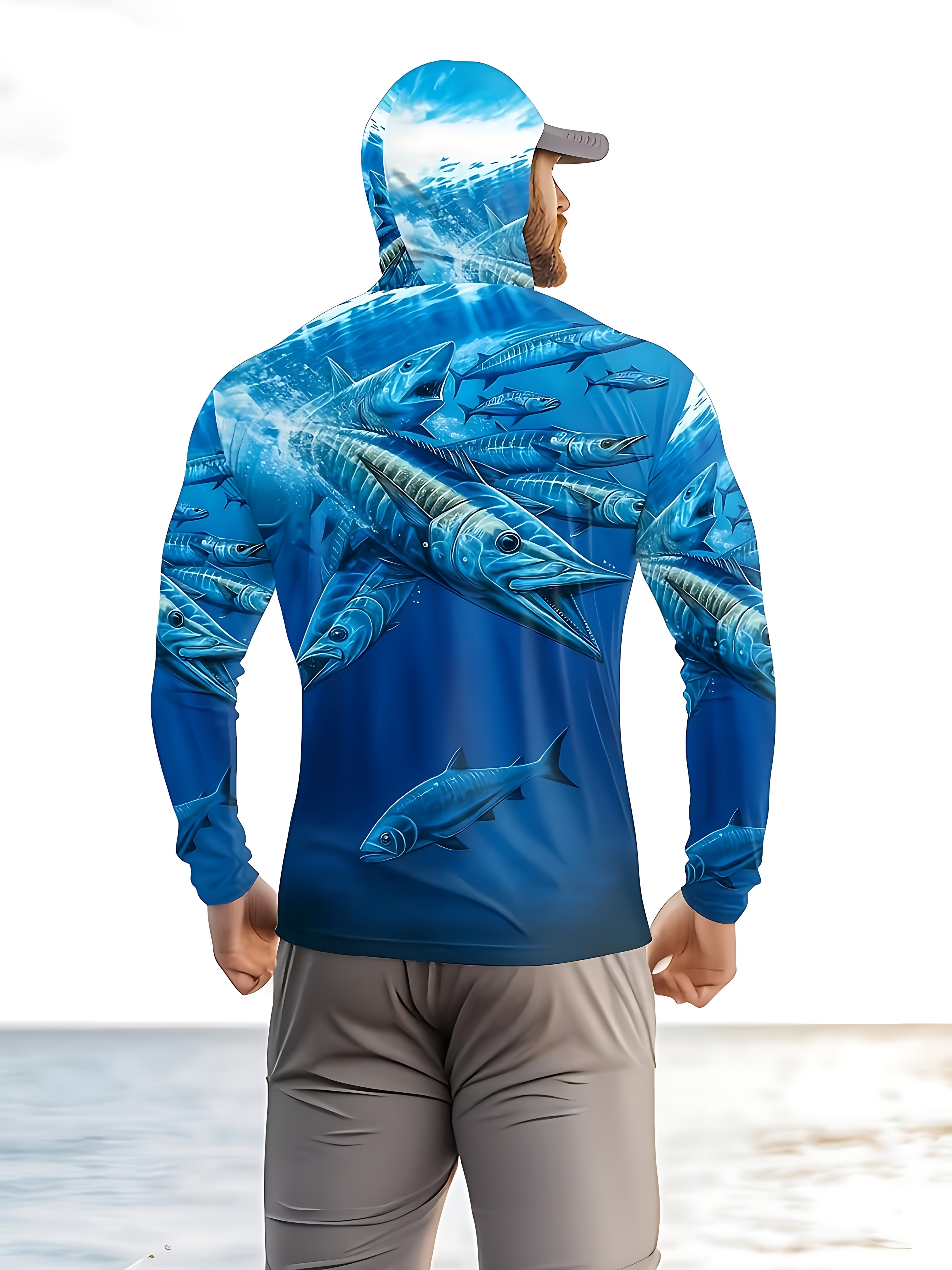 Fishing Shirt Hooded Men Fishi - огляд і ціна Fishing Shirt Uv Protection