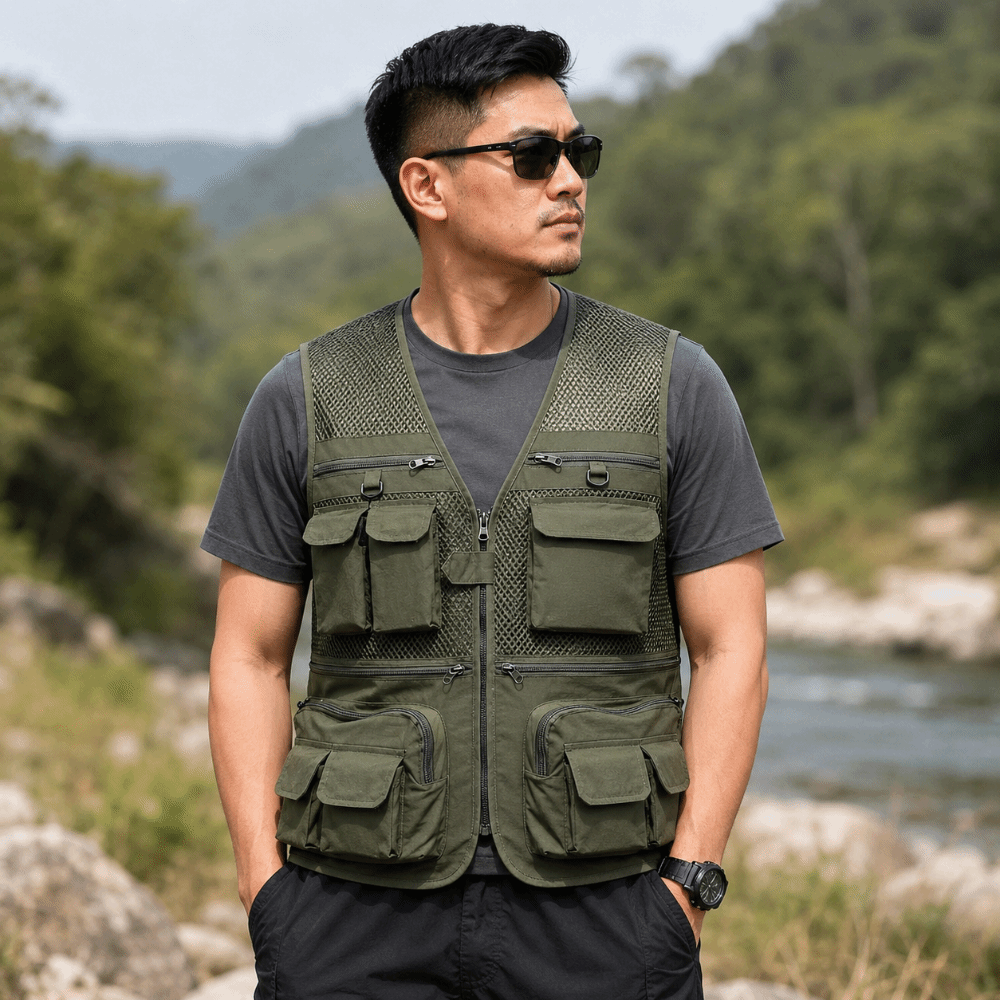 Durable with 16 Pockets Fishin - огляд і ціна Fishing Vest