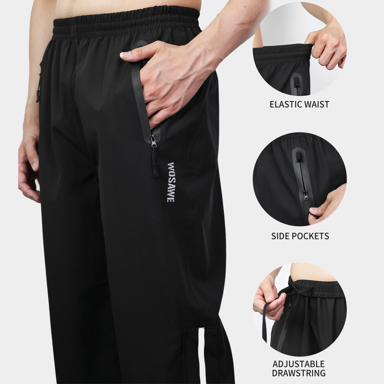 WOSAWE Rain Pants Windproof Me - огляд і ціна Fishing Pants Waterproof