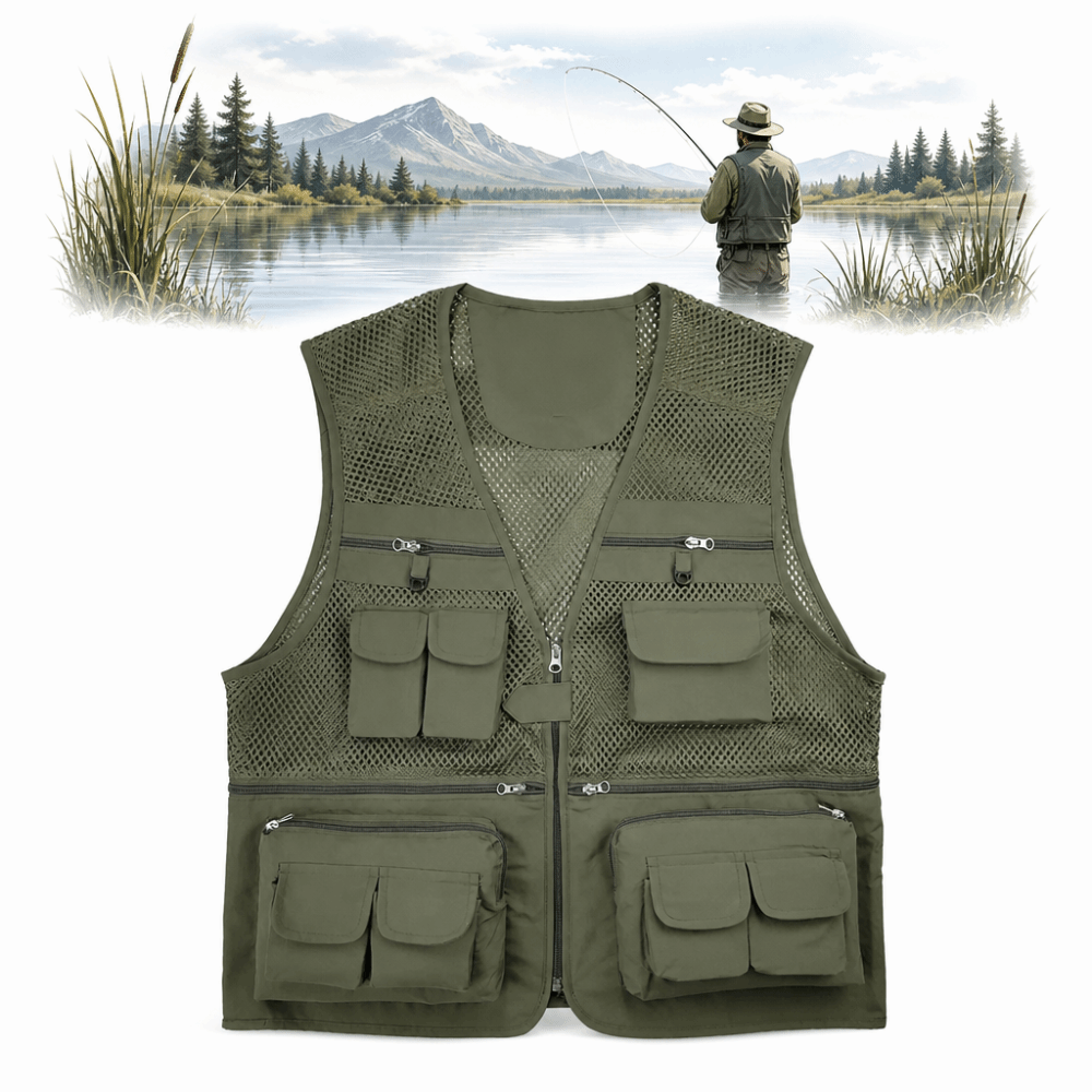 Durable with 16 Pockets Fishin - огляд і ціна Fishing Vest