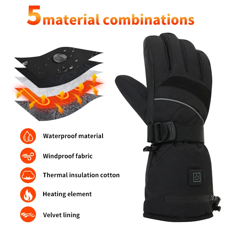 USB Rechargeable Heated Motorc - огляд і ціна Fishing Gloves